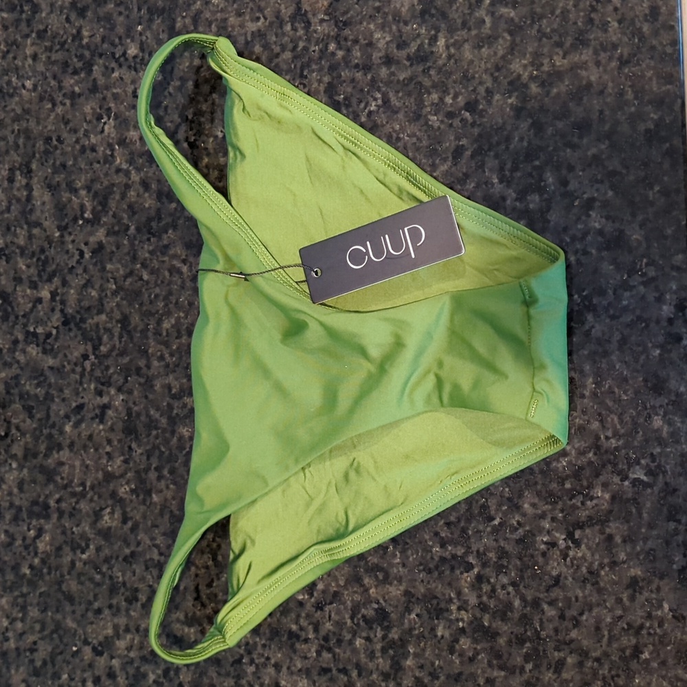 NWT Cuup swim bottom. style: The Bikini, color: Seaweed, size: 2SM